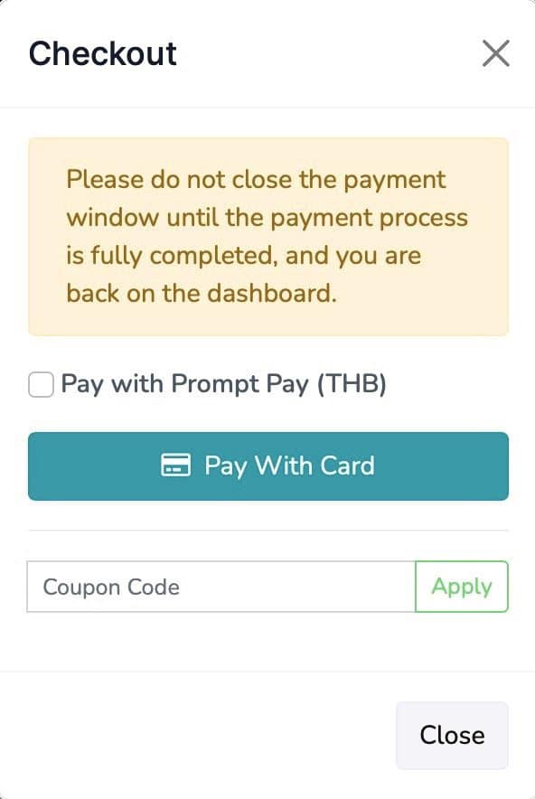 Step 7: Pay the registration fee